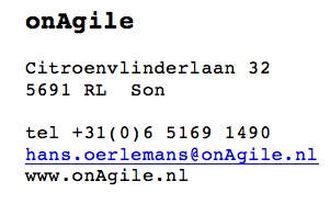 onAgile Address
